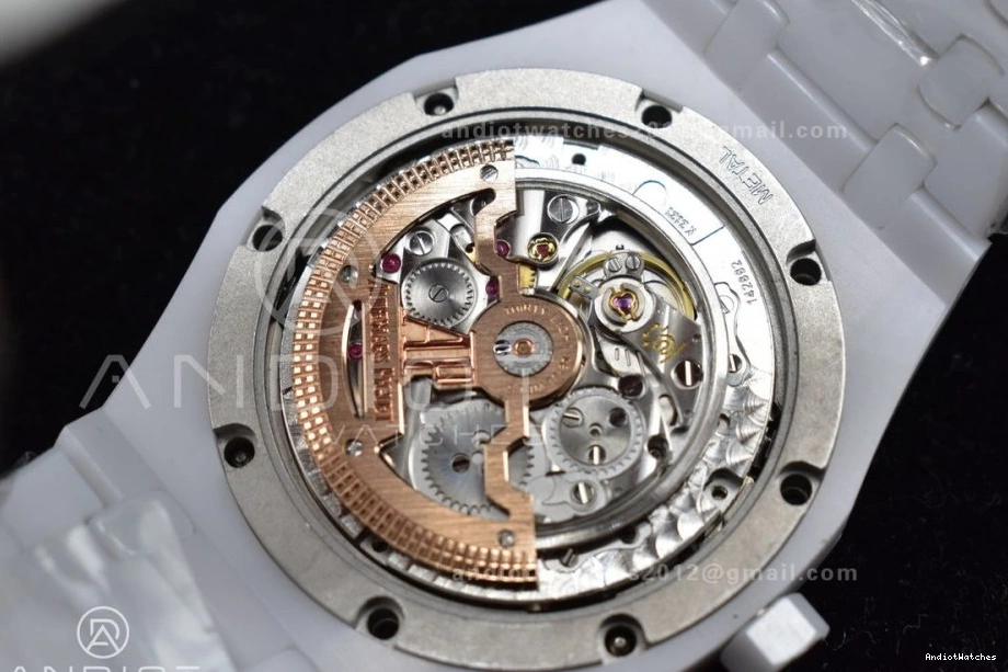 Calendar SmoothTexture on White Ceramic Oak A Best Bracelet Edition Royal 1052 Perpetual 26579cb Ceramic APSF 0501